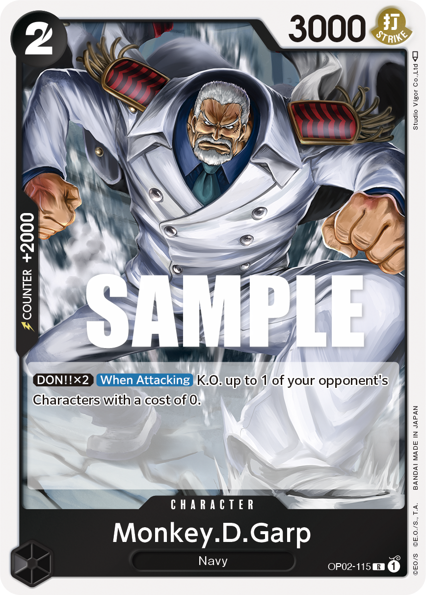 Monkey.D.Garp One Piece card