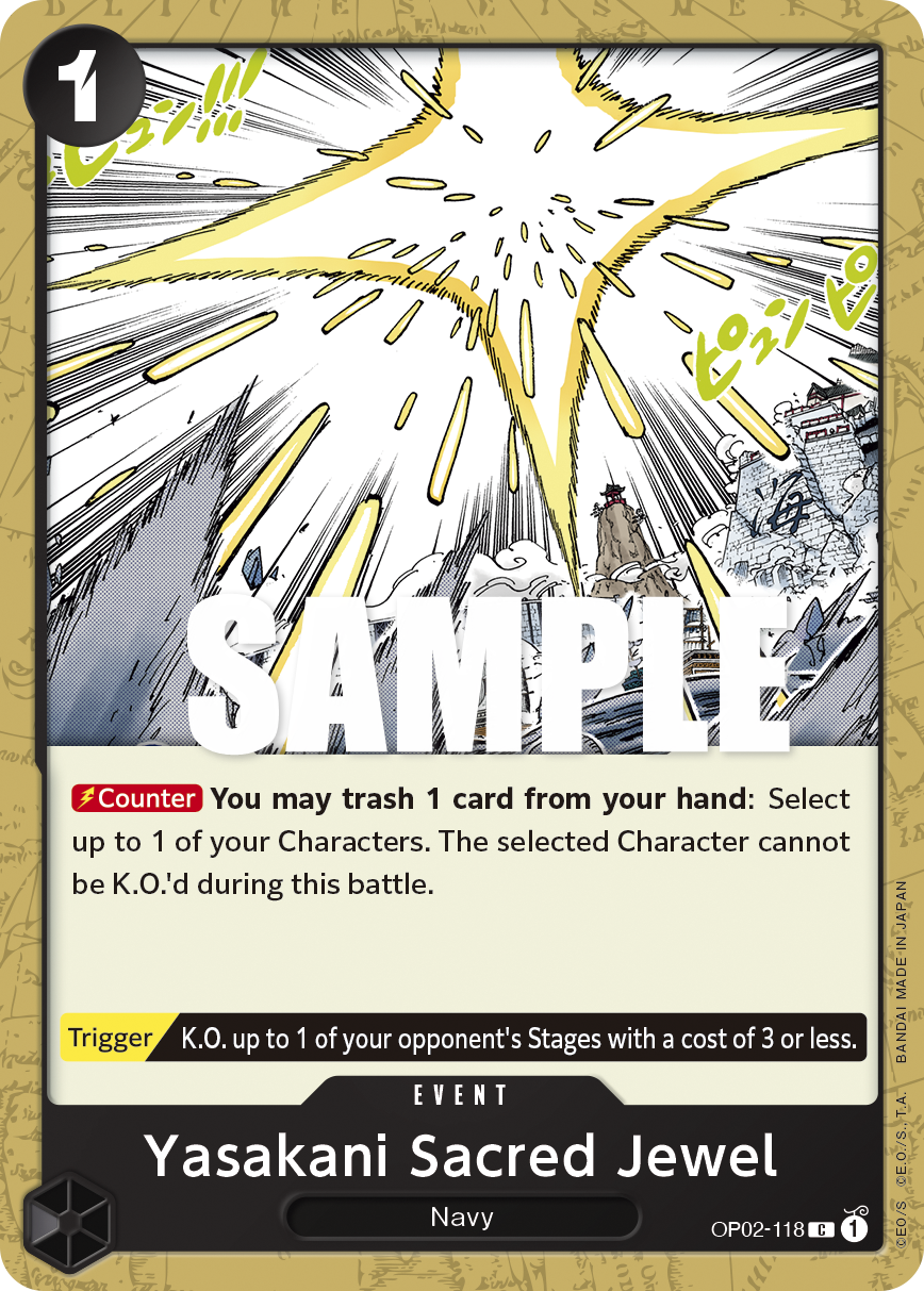 Yasakani Sacred Jewel One Piece card