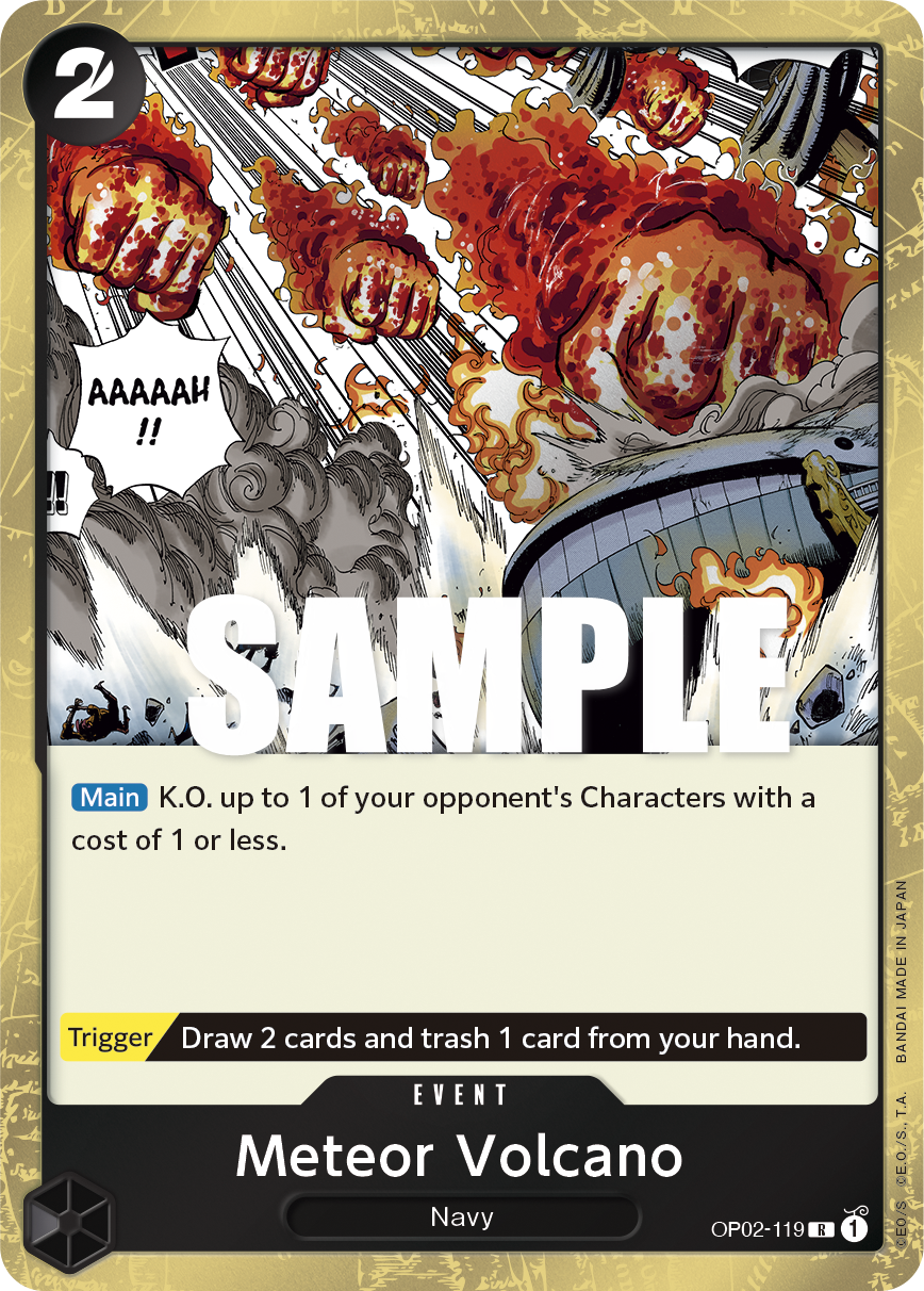 Meteor Volcano One Piece card
