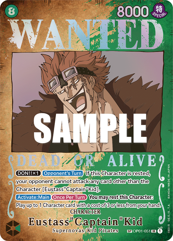 Eustass"Captain"Kid One Piece card
