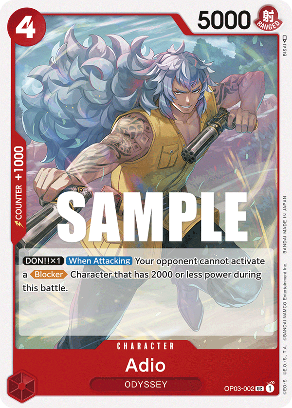 Adio One Piece card