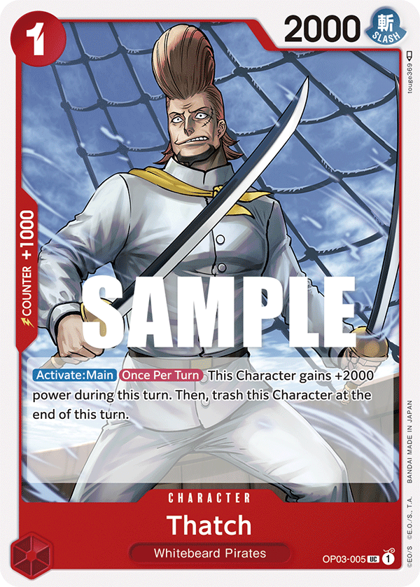 Thatch One Piece card
