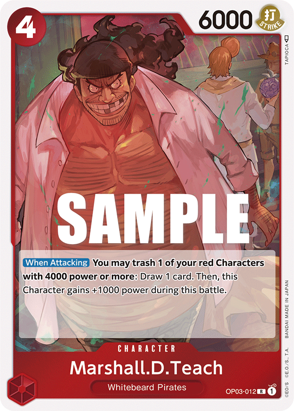 Marshall.D.Teach One Piece card