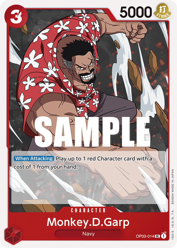 Monkey.D.Garp One Piece card
