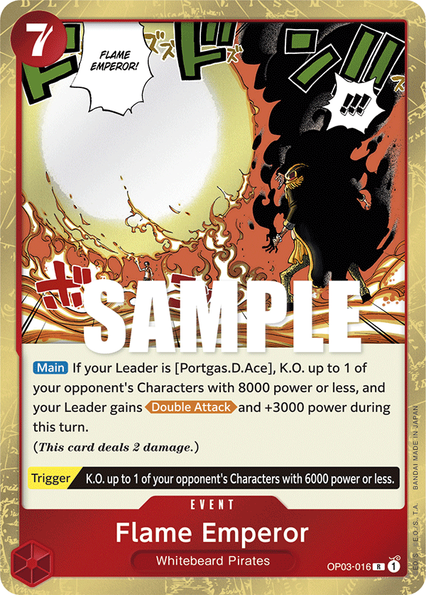 Flame Emperor One Piece card