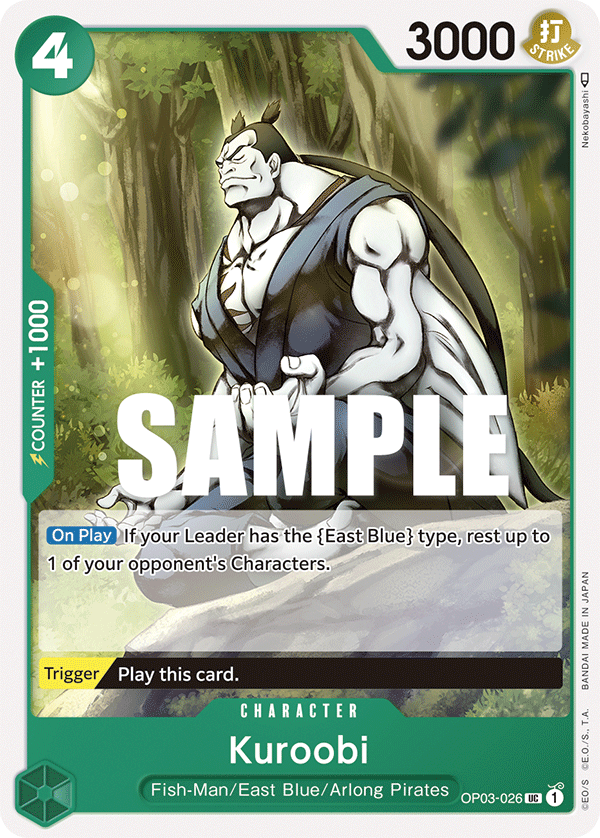 Kuroobi One Piece card