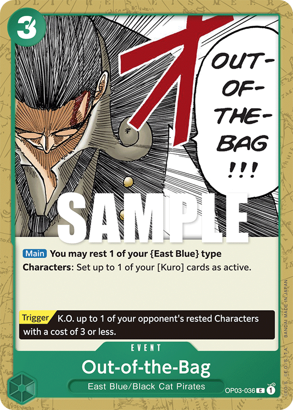 Out-of-the-Bag One Piece card