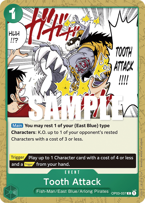 Tooth Attack One Piece card