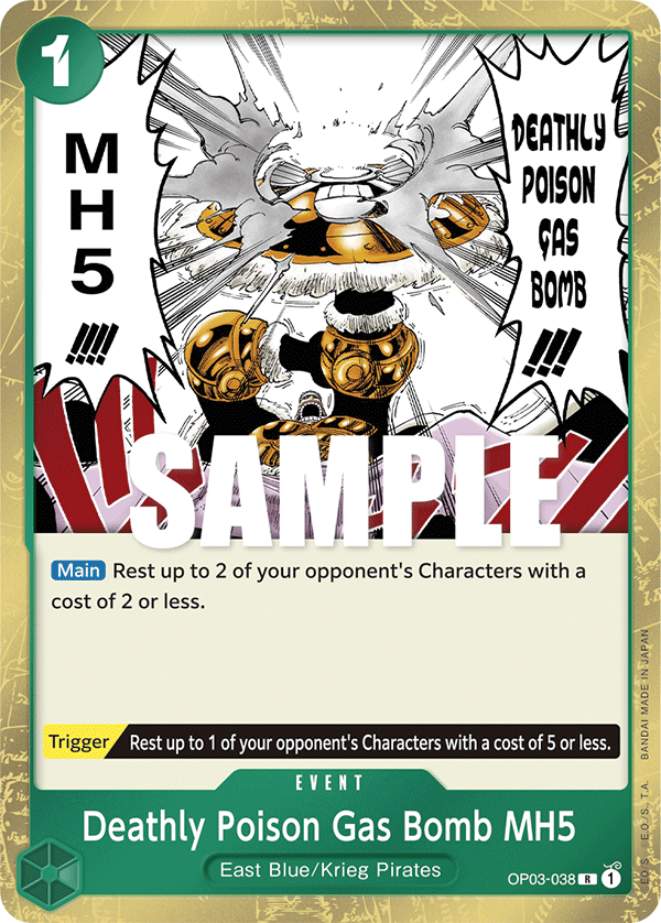 Deathly Poison Gas Bomb MH5 One Piece card
