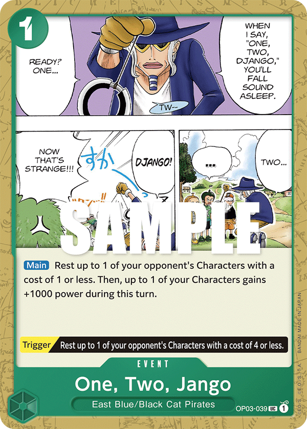 One, Two, Jango One Piece card