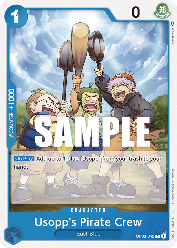 Usopp's Pirate Crew One Piece card