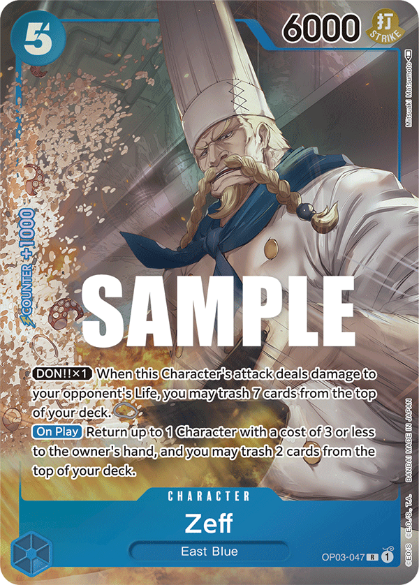 Zeff One Piece card