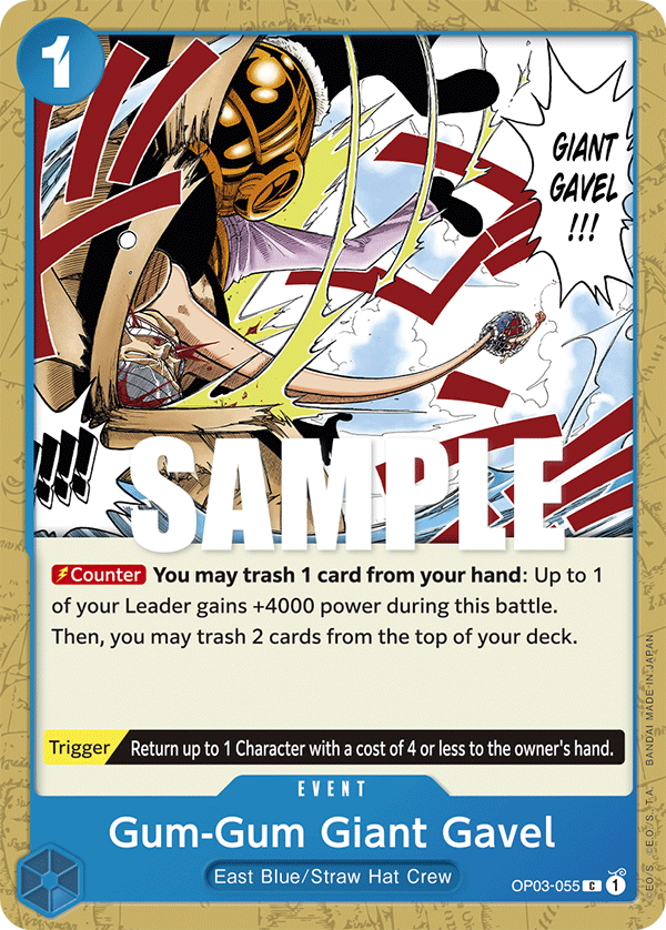 Gum-Gum Giant Gavel One Piece card