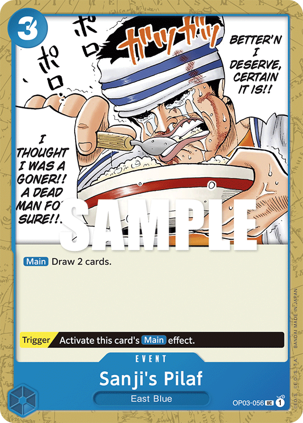 Sanji's Pilaf One Piece card