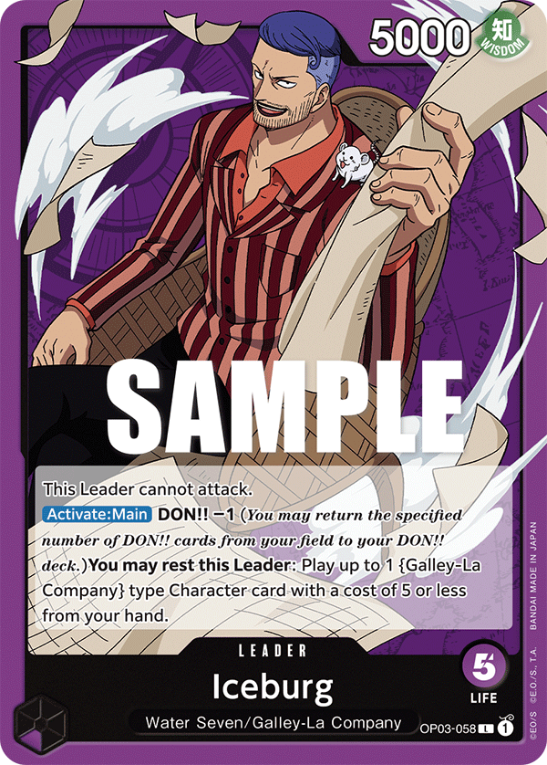 Iceburg One Piece card