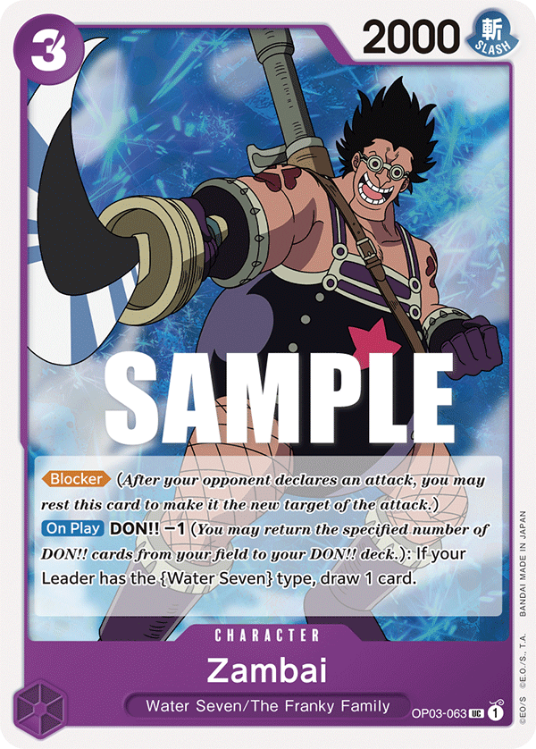Zambai One Piece card