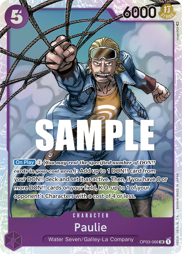Paulie One Piece card