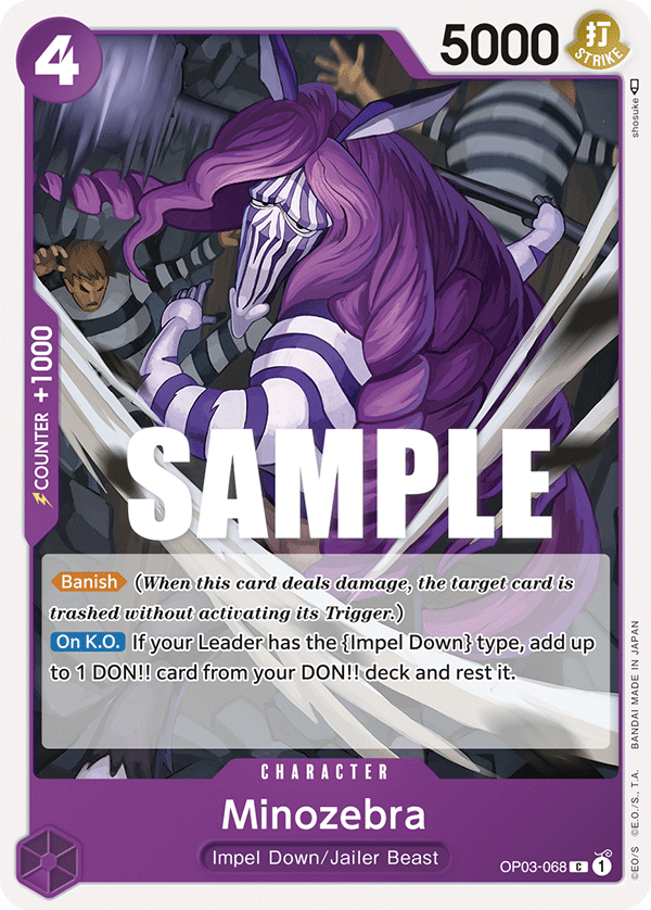 Minozebra One Piece card
