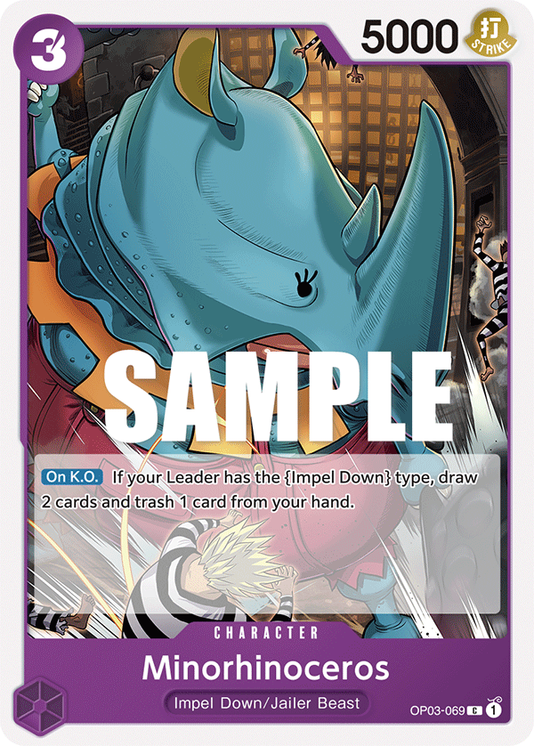 Minorhinoceros One Piece card