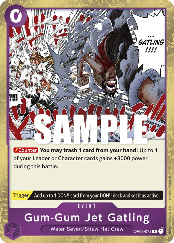 Gum-Gum Jet Gatling One Piece card
