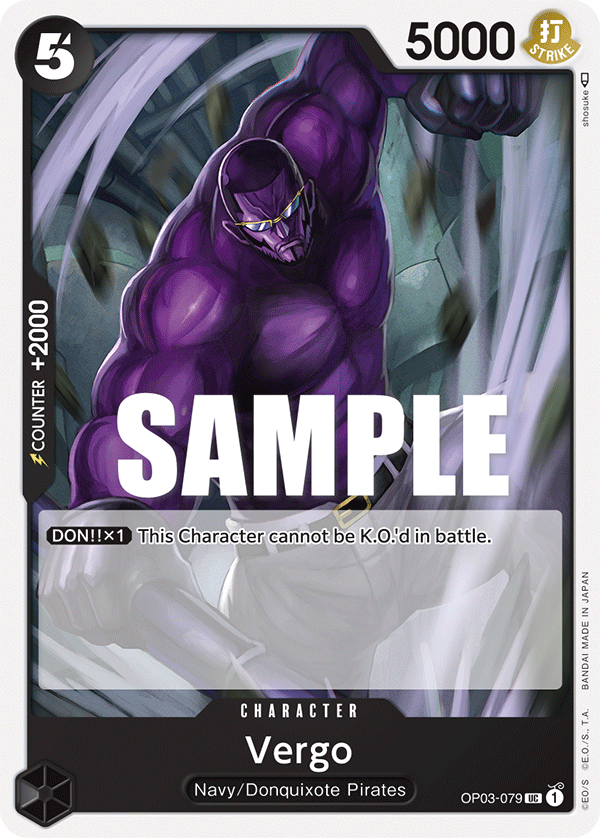 Vergo One Piece card
