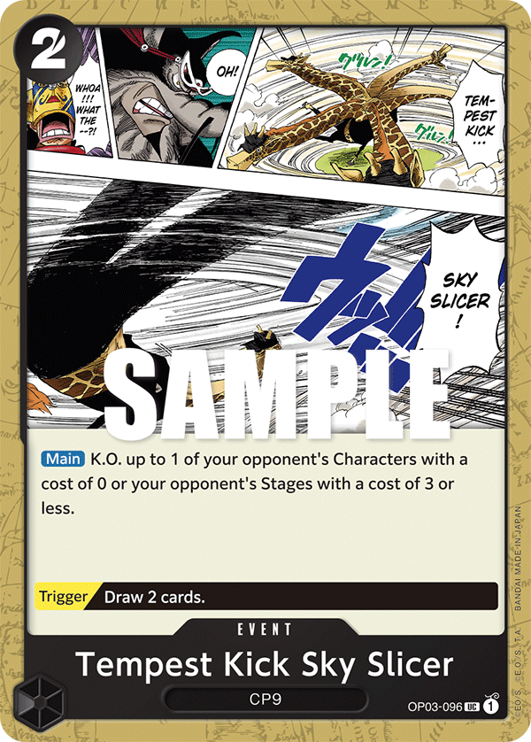 Tempest Kick Sky Slicer One Piece card