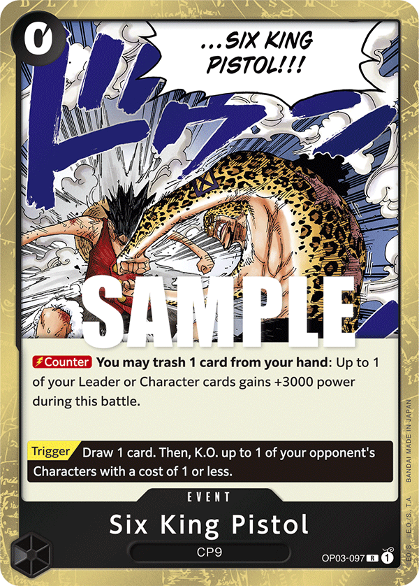 Six King Pistol One Piece card