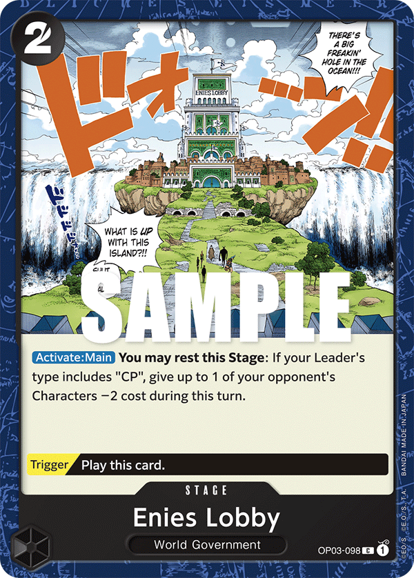 Enies Lobby One Piece card