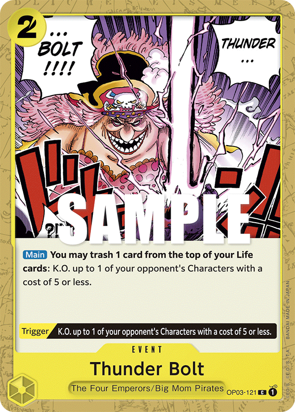 Thunder Bolt One Piece card