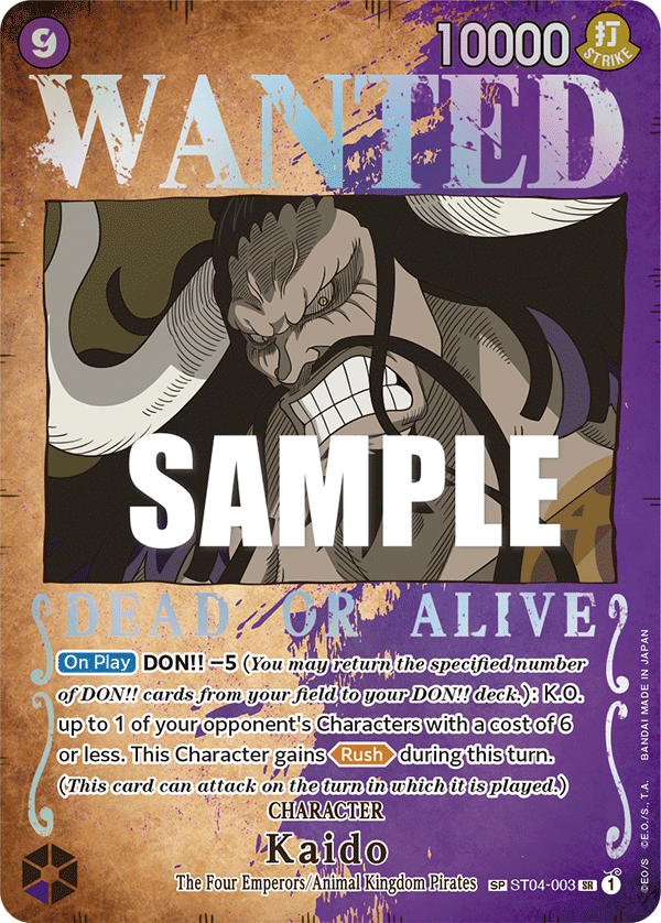 Kaido One Piece card