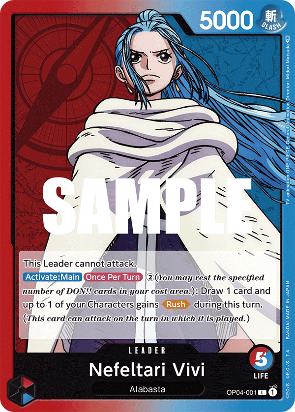 Nefeltari Vivi One Piece card