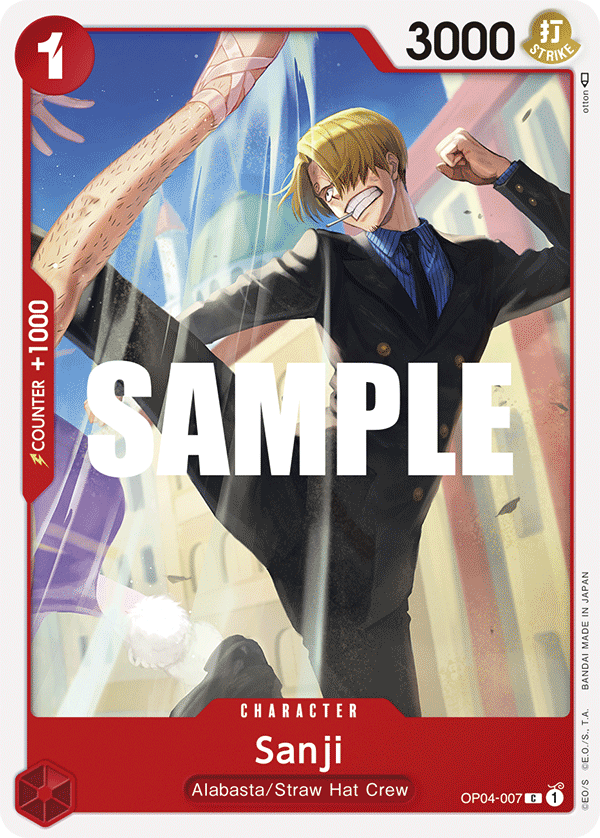 Sanji One Piece card
