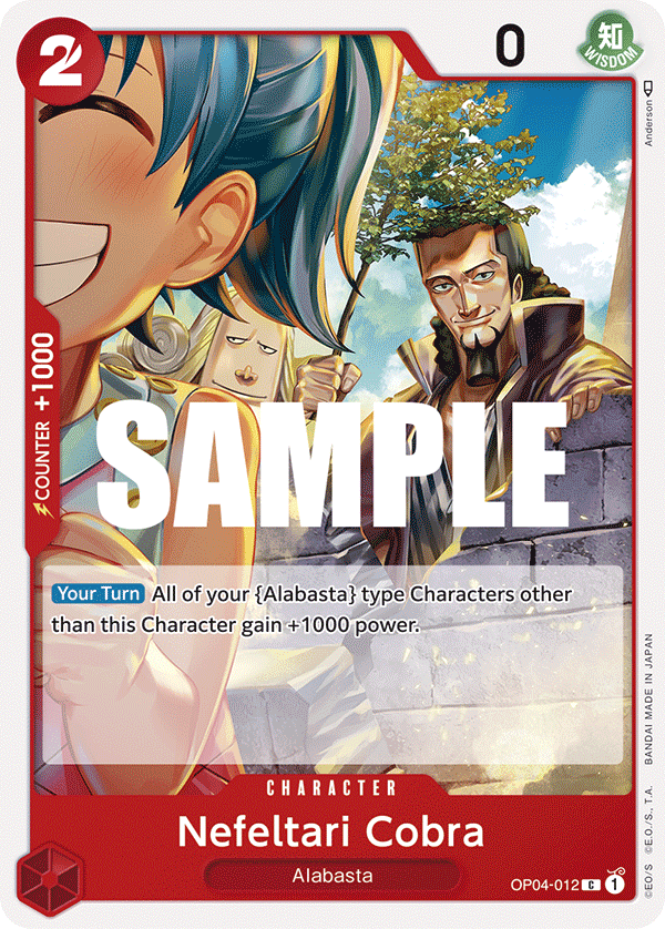 Nefeltari Cobra One Piece card