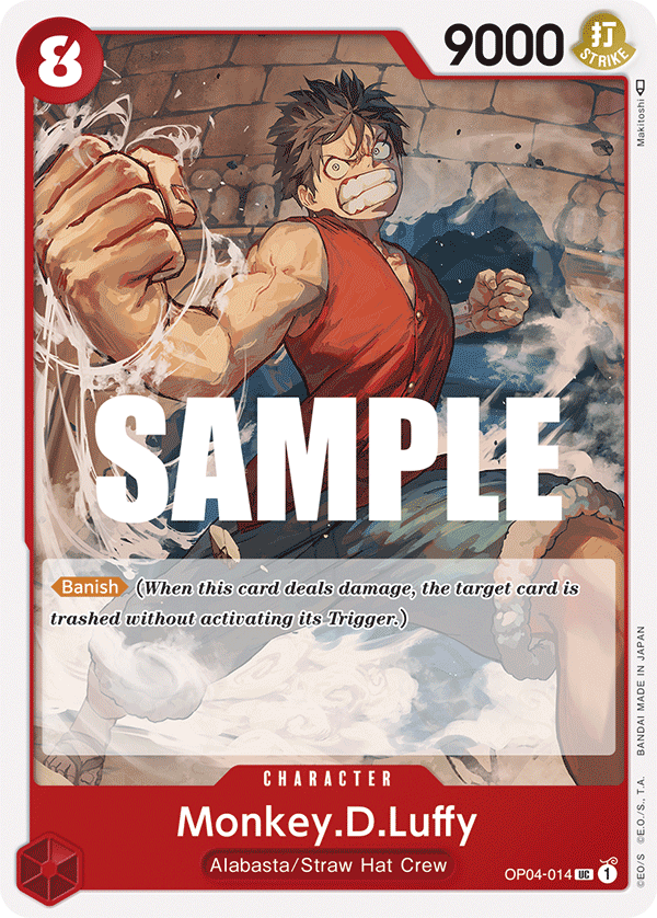 Monkey.D.Luffy One Piece card