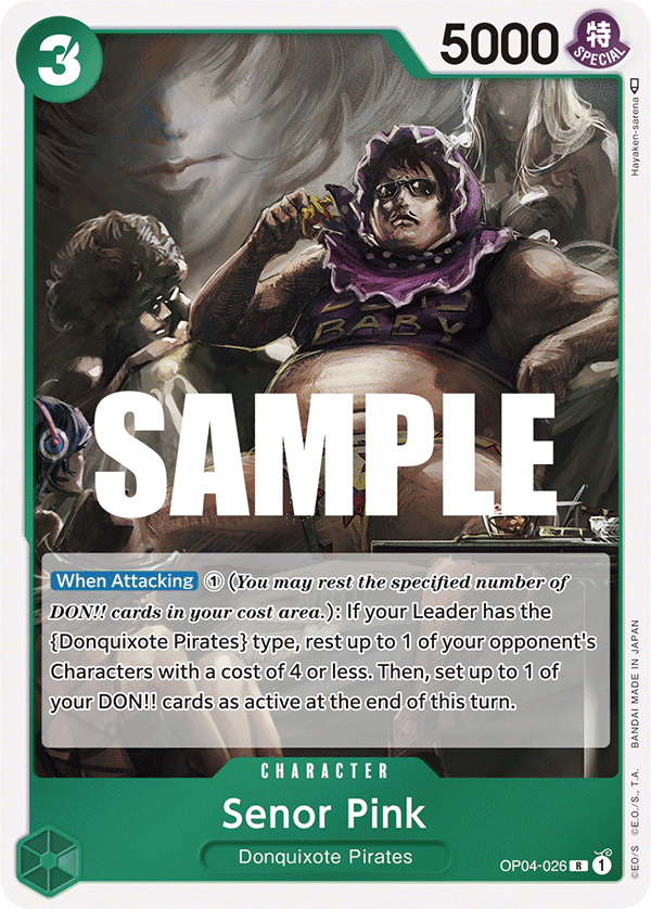 Senor Pink One Piece card