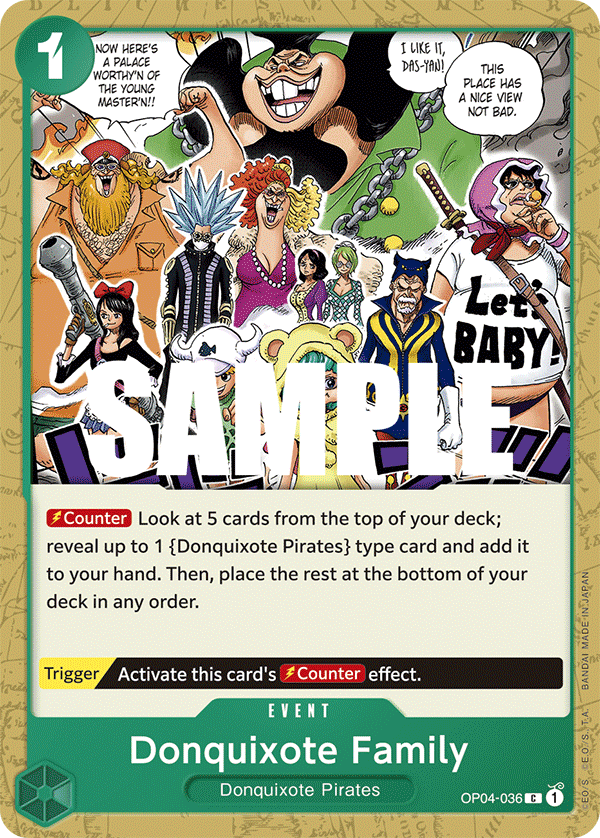Donquixote Family One Piece card