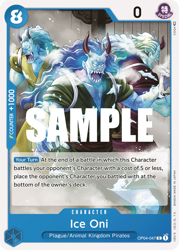 Ice Oni One Piece card