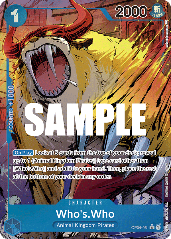 Who's.Who One Piece card