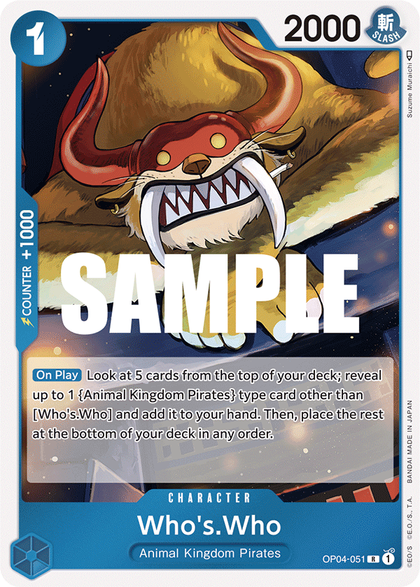 Who's.Who One Piece card