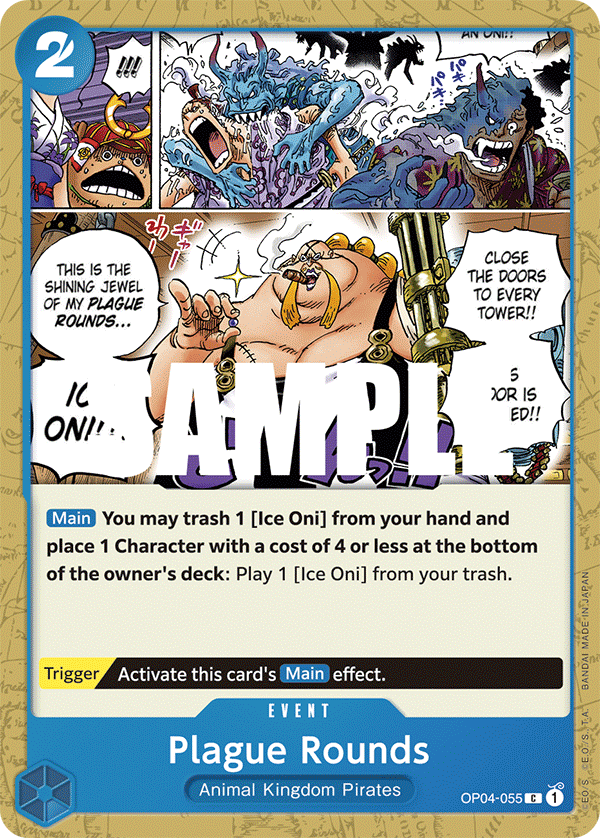 Plague Rounds One Piece card