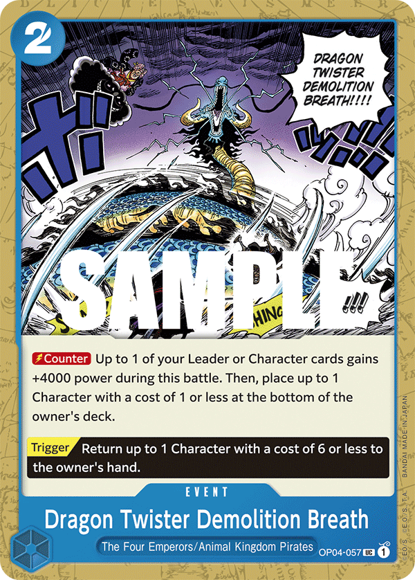 Dragon Twister Demolition Breath One Piece card