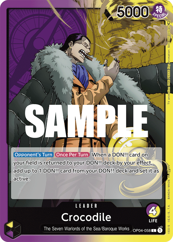 Crocodile One Piece card