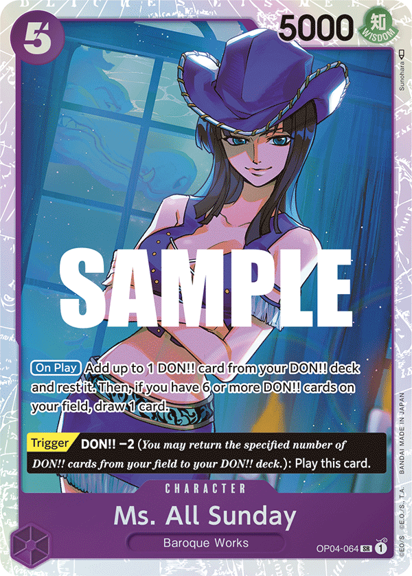 Ms. All Sunday One Piece card