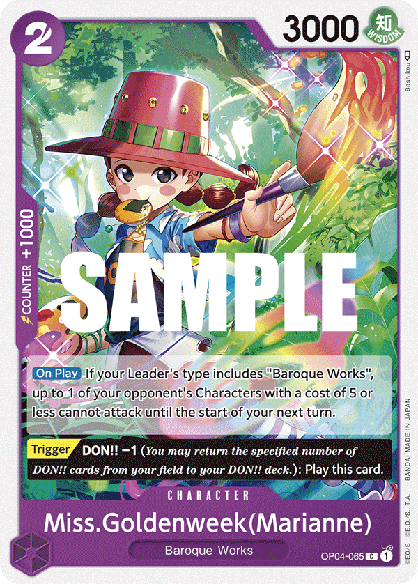 Miss.Goldenweek(Marianne) One Piece card