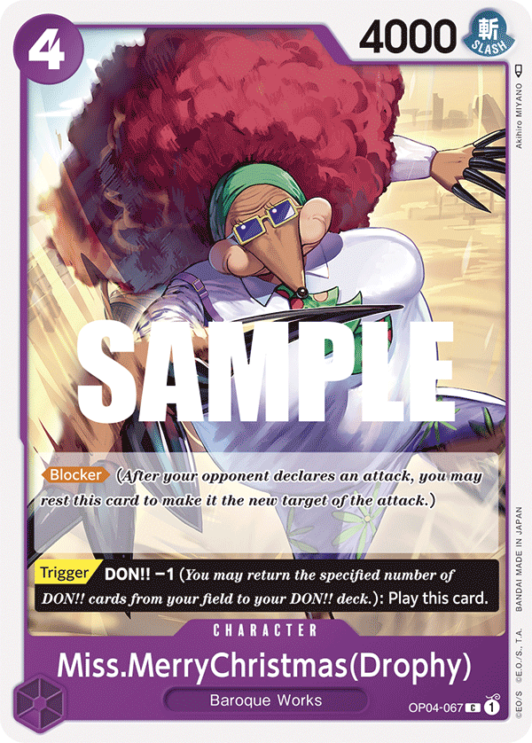Miss.MerryChristmas(Drophy) One Piece card