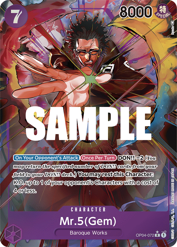Mr.5(Gem) One Piece card