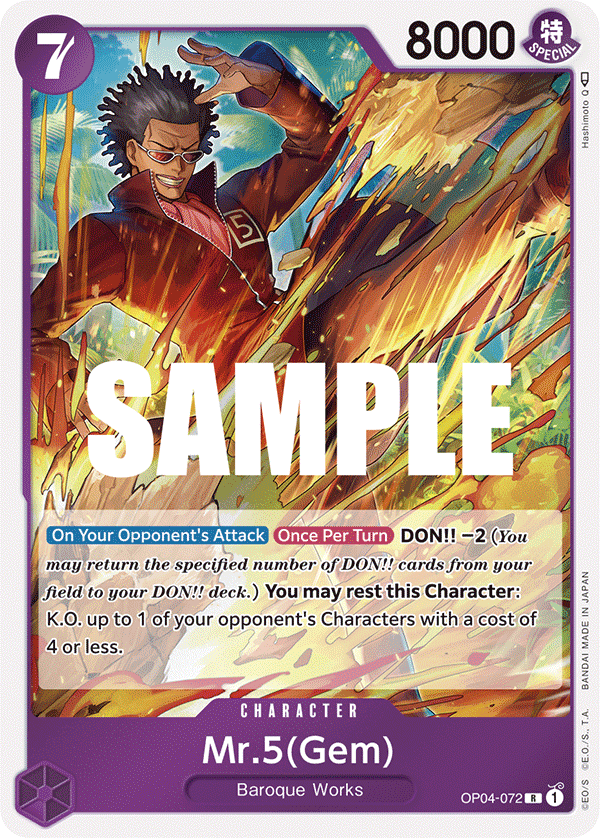 Mr.5(Gem) One Piece card