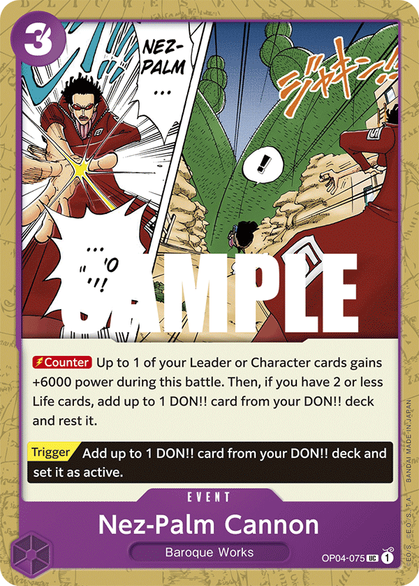 Nez-Palm Cannon One Piece card