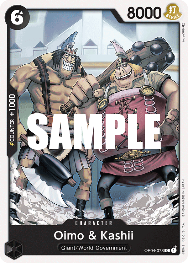 Oimo & Kashii One Piece card