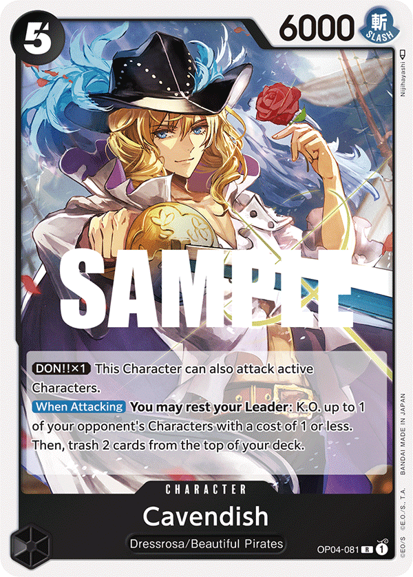 Cavendish One Piece card